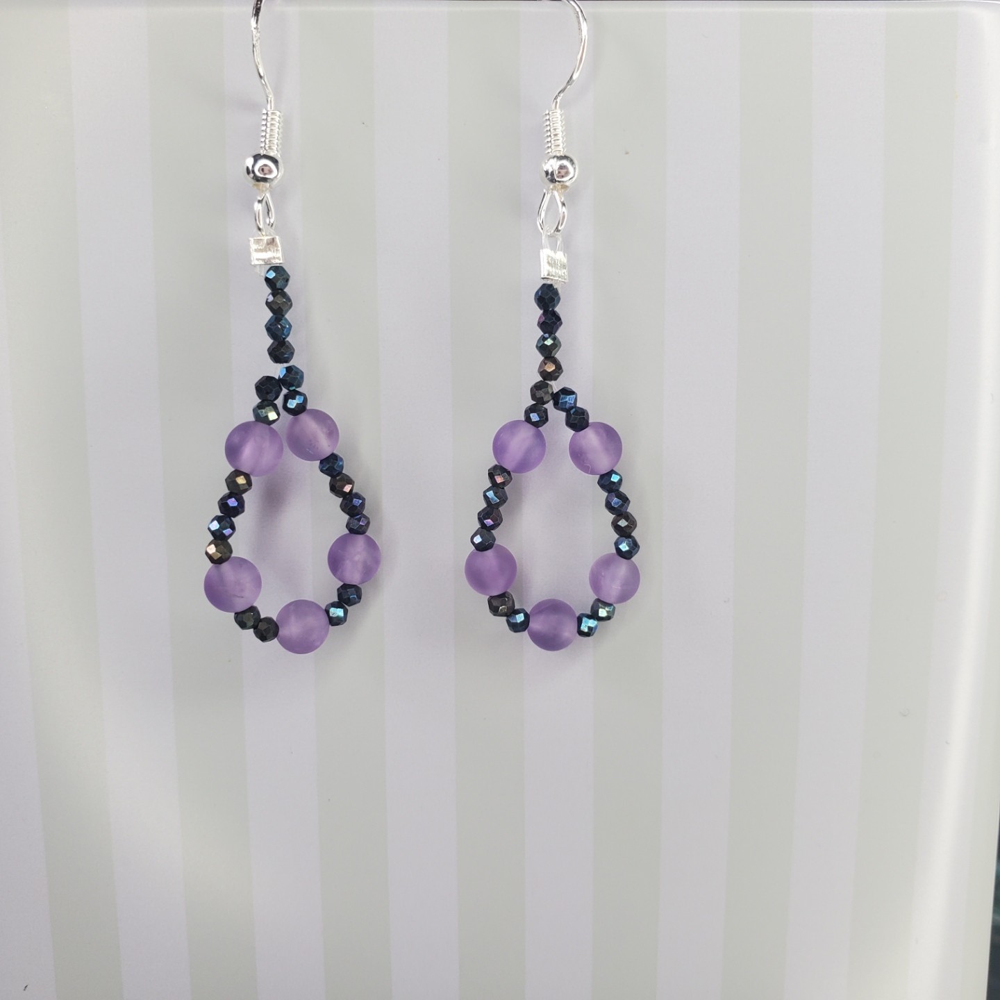 Mystic Spinel and Amethyst Earrings