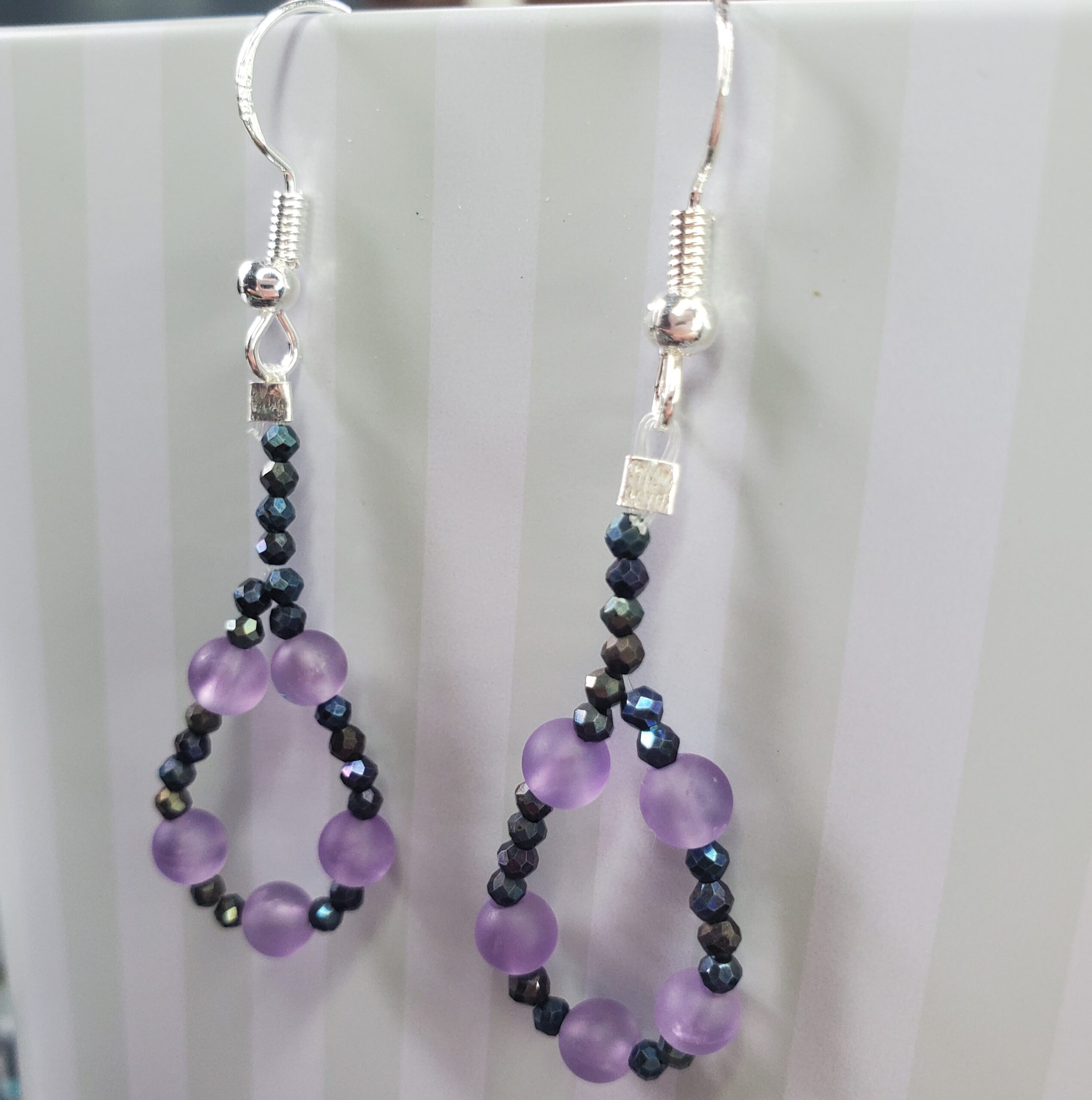 Mystic Spinel and Amethyst Earrings